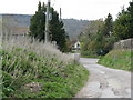 The road from Canada entering North Stoke