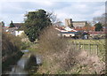 Stream and view towards Debenham village