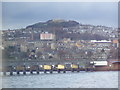 Dundee Law from a train on the Tay Bridge