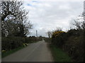 Minor road between Bronygaer and Bryn Dyfrydog crossroads