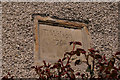 Date stone on cottage for T. Wilson 1702, Holy Island, Northumberland