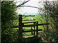 Footpath entrance,  No Parish Farm