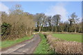 Approach to a right angled bend near Llancarfan