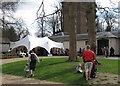 Marquee associated with opening of Farm Shop, Polesden Lacey