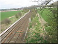 Railway near Sutton Veny going into Warminster