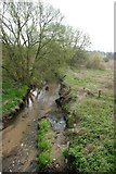 SP3475 : The river Sherbourne south of the A45 by Keith Williams