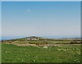 View across grazing land towards Bryn Llawenydd