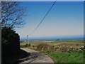 View north from a bend in the road near Capel Salem