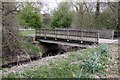 Footbridge to the Ock Valley Walk