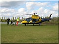 Doctors in helicopters and policemen on bikes