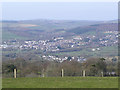 Lampeter and Cwmann, seen from the hills, Carmarthenshire