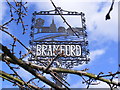 TM1246 : Bramford Village Sign by Geographer