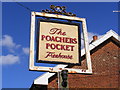 TM3764 : The Poachers Pocket Public House Sign by Geographer