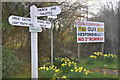 Village signs, Brick End, Broxted