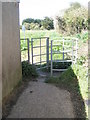 Entrance from Fordwater Gardens to the footpath to Ford