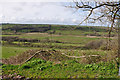 View across the Gwendraeth Fach valley north of Crwbin