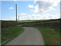 The road east from Rhosbeirio church