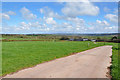 North east toward the Brecon Beacons from north of Llangyndeyrn