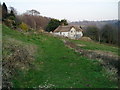 Public footpath approaching Thatch