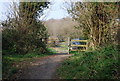 Gate at the end of the bridleway