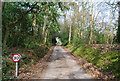 Entering Burwash Common on Vicarage Lane