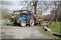 Tractor and logs