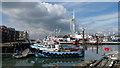 Boats Moored in Camber Dock