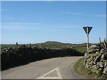 SH3488 : The Llanfflewin to Llanrhuddlad road near Pen-ucheldref by Eric Jones