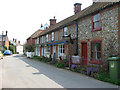 Corpusty - flint and brick cottages