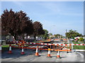 Roadworks on Sidegate Lane