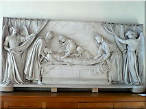 TR1634 : A 19th century memorial in the church of St. Leonard, Hythe by pam fray