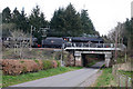 Steam locomotives near Newton