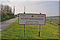 Town sign - Mynyddygarreg