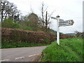 Chettiscombe : Signpost & Road Junction