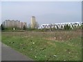 Railway bridge and Red Road flats