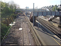 TQ2584 : West Hampstead Thameslink station from West End Lane by Oxyman
