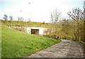 Road to the underpass on the A56