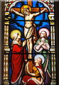 TM0338 : Stained glass at All Saints Church, Shelley by Andrew Hill