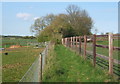 Footpath between fences