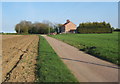 House by the Bacton Hall farm road