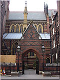 TQ2981 : Entrance, All Saints, Margaret Street by Oxyman