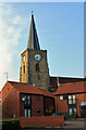 The Catholic church overlooks The Maltings