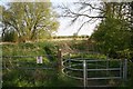 Kissing gate to the walk