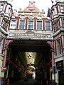 Leadenhall Market entrance in Gracechurch Street EC3