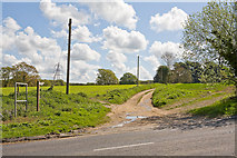 SU5710 : Castle Farm Lane by Peter Facey