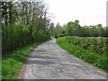 View along lane towards Worten