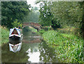 Staffordshire and Worcestershire Canal at Baswick Bridge near Stafford