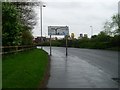 Road sign near M74