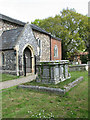 Graves in the churchyard of St Mary