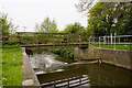 SU5807 : Footbridge and weir on Wallington River by Peter Facey